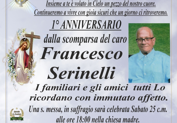 Anniversario Serinelli Francesco 